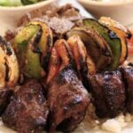 Beef Kabob Plate Shawarma Grill